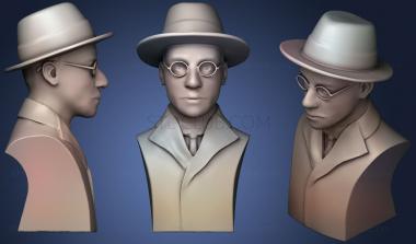 3D model Fernando Pessoa (STL)